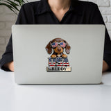 Patriotic Dog Owner - Personalized Dog Magnet