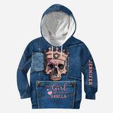 Crowned Skull - Personalized Skull Hoodie and Leggings
