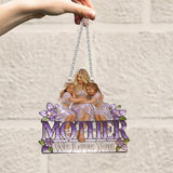 We Love You - Personalized Mother Window Hanging Suncatcher Ornament