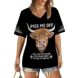 Piss Me Off - Personalized Sarcasm Fully Printed V-Neck T-Shirt