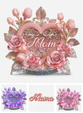 Mom's Grandma's Flowers - Personalized Mother Custom Shaped Acrylic Plaque