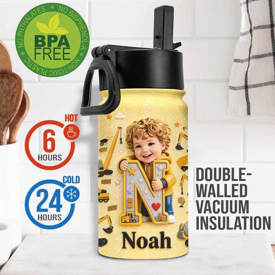 Custom Any Photo - Personalized Kids Water Bottle