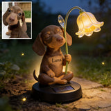 Sleepy Puppy - Personalized Dog Garden Solar Light