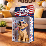 Celebrate 4th Of July With Pets - Personalized Dog Acrylic Display Box