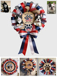 Welcome - Personalized Dog Shaped Wood Sign With Sash