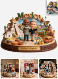 Our Travel Story - Any Photo, Any City - Personalized Travelling Custom Shaped Acrylic Plaque