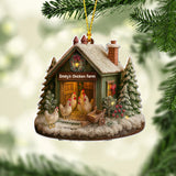 Chicken Christmas - Personalized Chicken Ornament