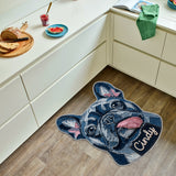 Denim Style Pet Rug - Personalized Dog Non-Slip Tufted Rug