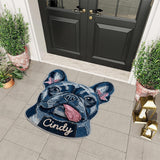 Denim Style Pet Rug - Personalized Dog Non-Slip Tufted Rug