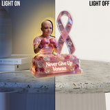 Breast Cancer Awarenes - Personalized Breast Cancer Awareness Acrylic LED Night Light