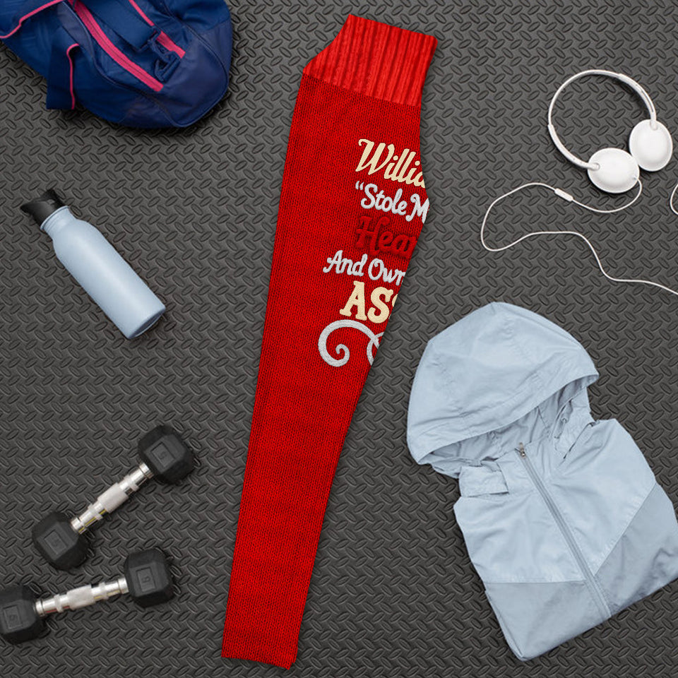 You Stole My Heart - Personalized Couple Leggings