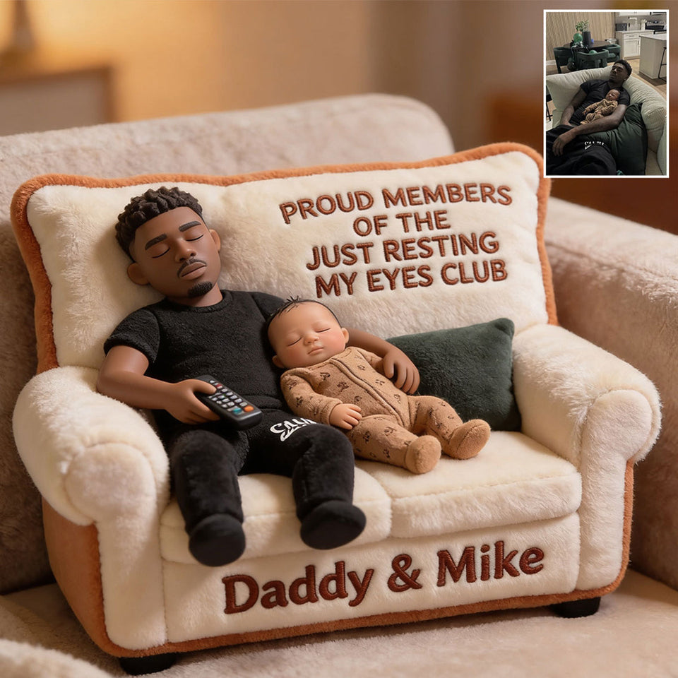 Funny Gift For Dad, Father's Day Gift - Personalized Father Premium Faux Fur Pillow