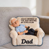 Funny Gift For Dad, Father's Day Gift - Personalized Father Premium Faux Fur Pillow