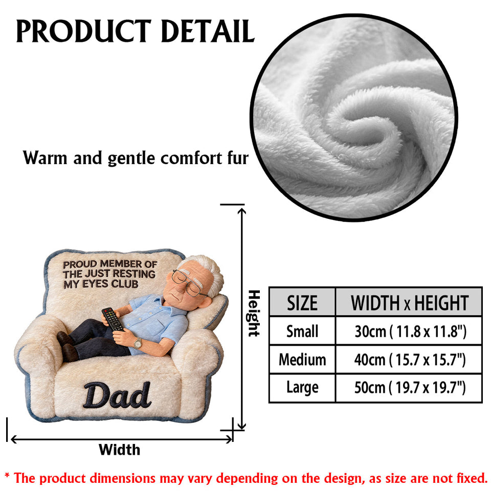 Funny Gift For Dad, Father's Day Gift - Personalized Father Premium Faux Fur Pillow