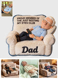 Funny Gift For Dad, Father's Day Gift - Personalized Father Premium Faux Fur Pillow