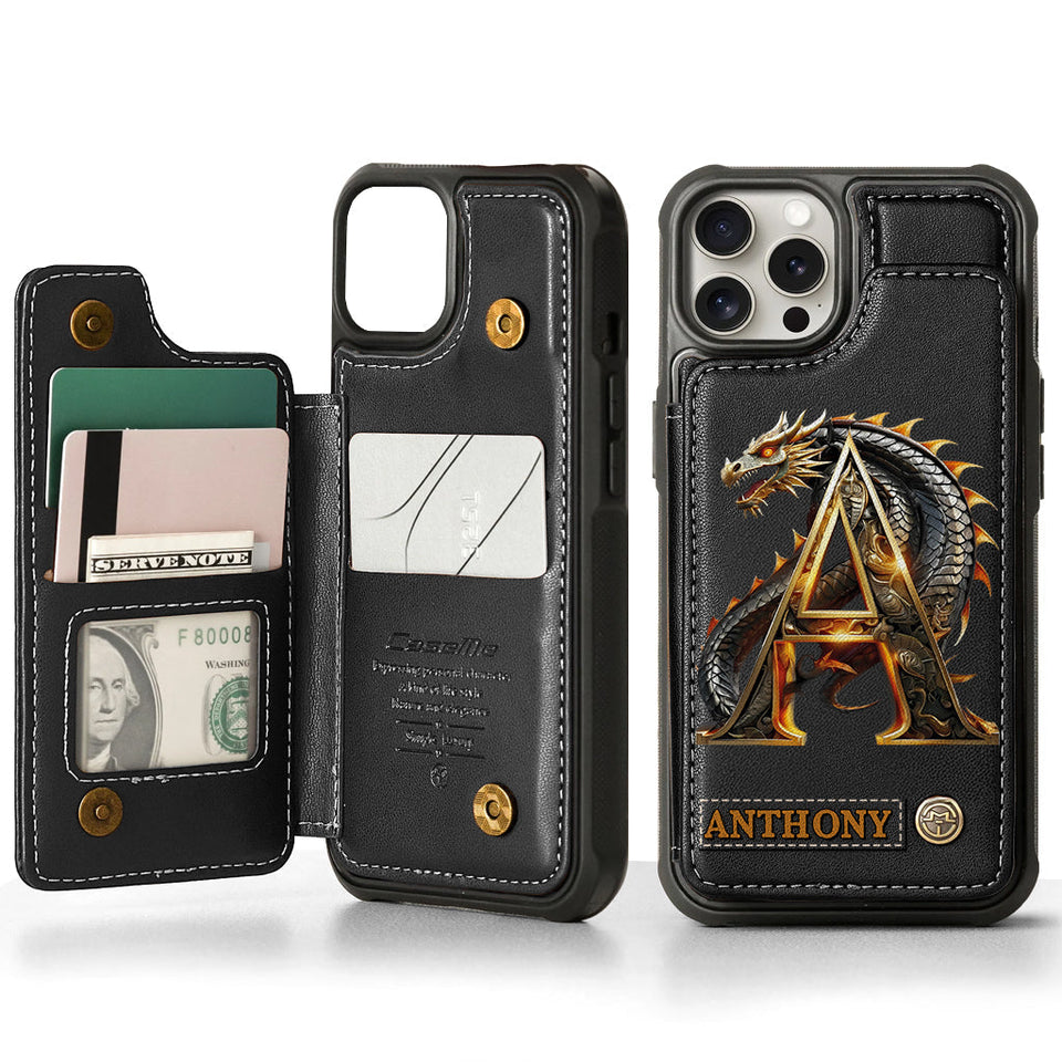 Love Dragons - Personalized Dragon Wallet Phone Case