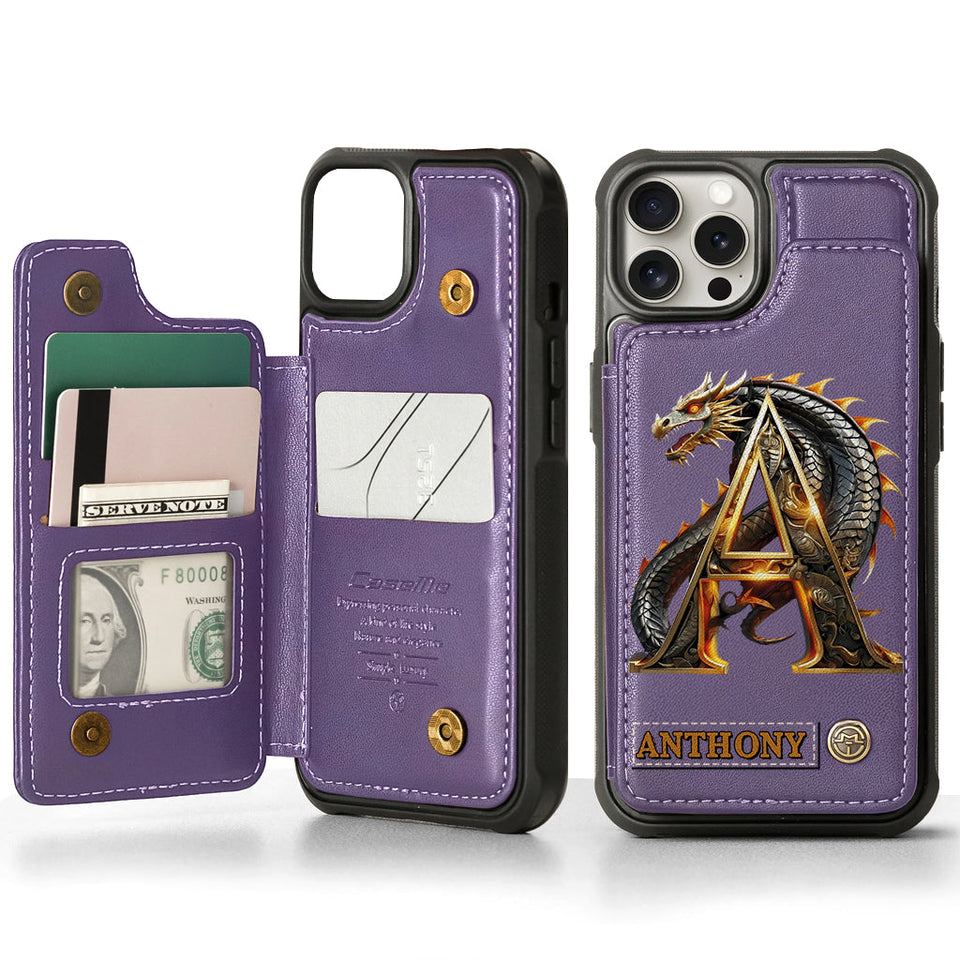 Love Dragons - Personalized Dragon Wallet Phone Case