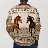 Love Horse - Personalized Horse Cardigan Sweater