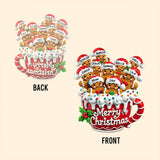 Merry Christmas - Personalized Family Custom Shaped Acrylic Plaque