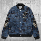 Cool Skull - Personalized Skull Varsity Jacket