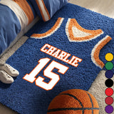 Basketball Jersey - Personalized Basketball Non-Slip Tufted Rug