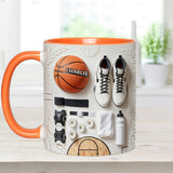 Love Basketball - Personalized Basketball Accent Mug & Coaster