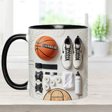 Love Basketball - Personalized Basketball Accent Mug & Coaster
