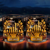 Wedding Couple - Personalized Couple Whiskey Glass