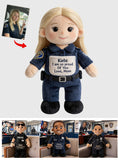 I'm So Proud Of You - Personalized Police Officer Premium Faux Fur Pillow
