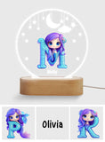 Beautiful Light - Personalized Kid Shaped Plaque Light Base
