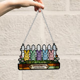 Easter Grandma Little Bunnies - Personalized Grandma Window Hanging Suncatcher Ornament