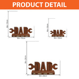 Dad And Hammer Kids - Personalized Father Custom Shaped Acrylic Plaque
