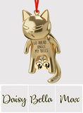 Go Ahead Ring My Bells - Personalized Cat Ornament With Charm