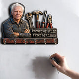 Father's Day Gift Idea - Personalized Father Custom Shaped Hanging Rack