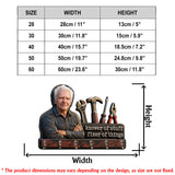Father's Day Gift Idea - Personalized Father Custom Shaped Hanging Rack