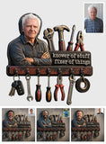 Father's Day Gift Idea - Personalized Father Custom Shaped Hanging Rack