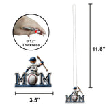 Baseball Mom - Personalized Mother Car Ornament