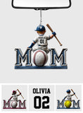 Baseball Mom - Personalized Mother Car Ornament