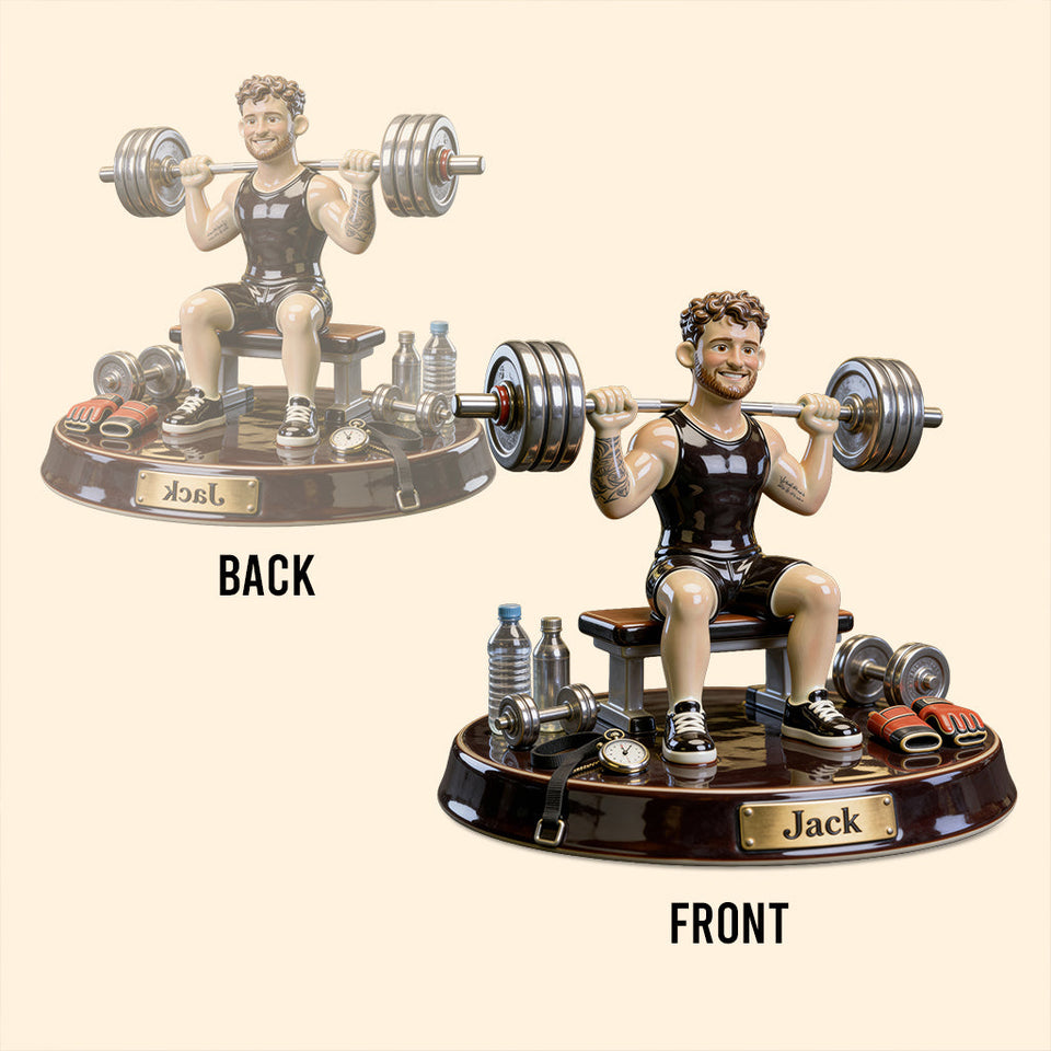No Pain No Gain - Personalized Fitness Custom Shaped Acrylic Plaque