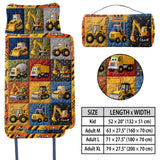 Construction Machine - Personalized Kid Nap Mat