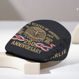 250th Anniversary Of America - Personalized Veteran Newsboy Cap