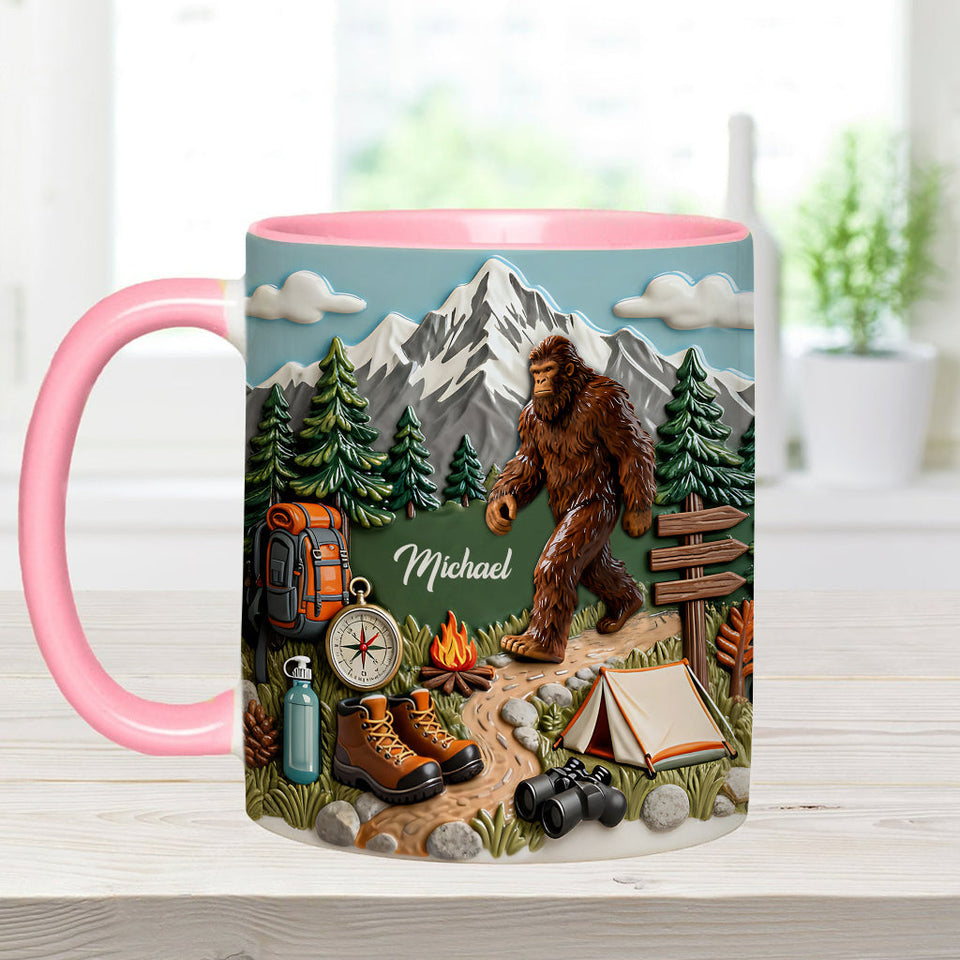 Adventure Awaits - Personalized Hiking Accent Mug & Coaster