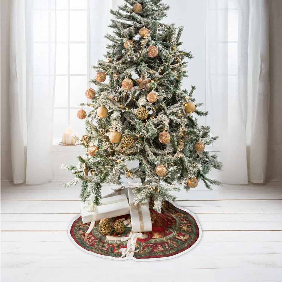 Love My Dog - Personalized Dachshund Tree Skirt