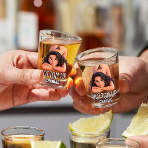 Bottom Up - Personalized Couple Shot Glasses Set