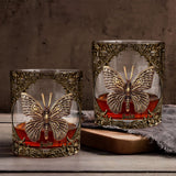 Unique Butterfly - Personalized Butterfly Whiskey Glass