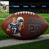 Any Photo Love Football - Personalized Football Multi-Sport Ball