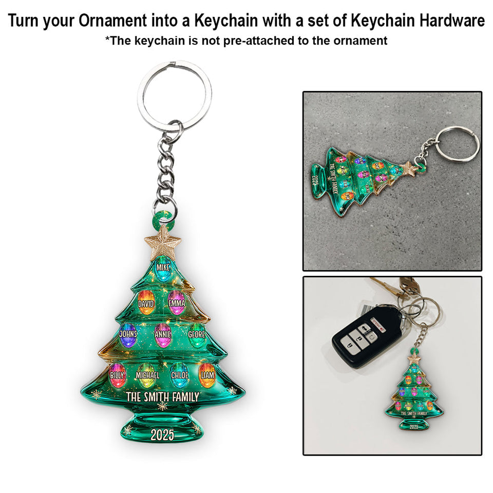 Merry Christmas - Personalized Family Ornament