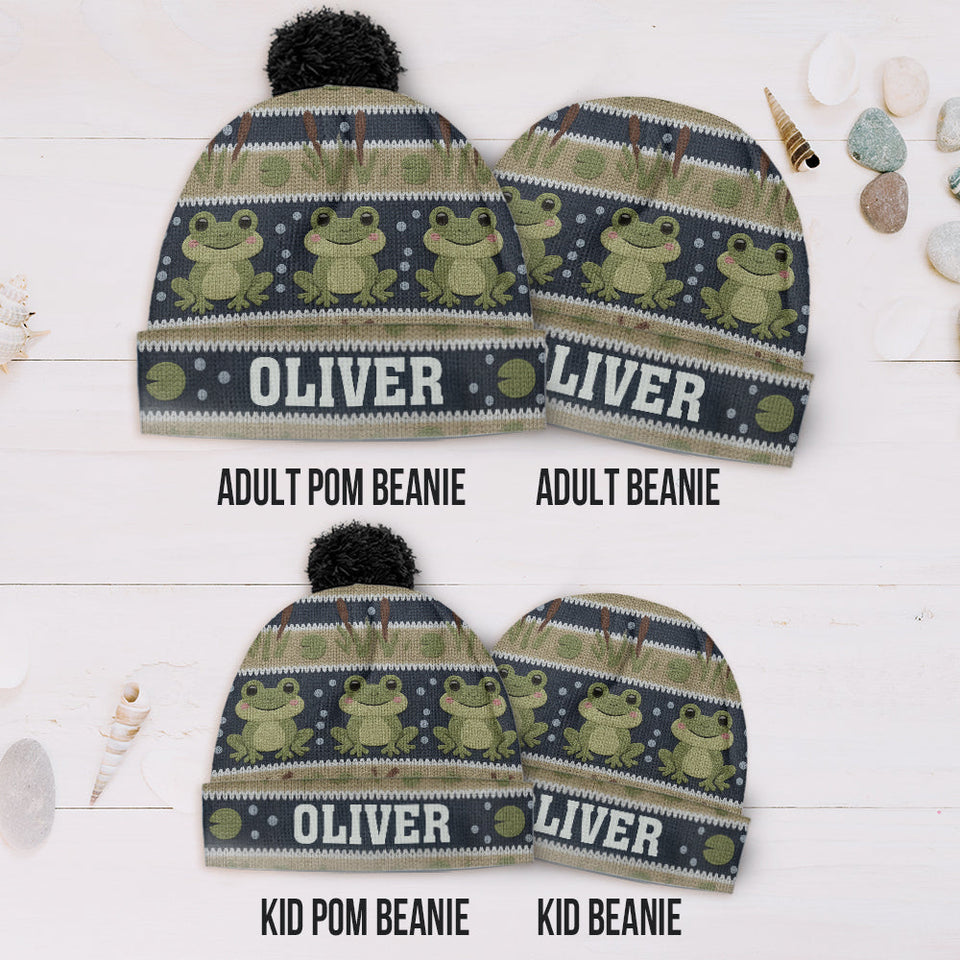 Love Frog - Personalized Frog Beanie Hat