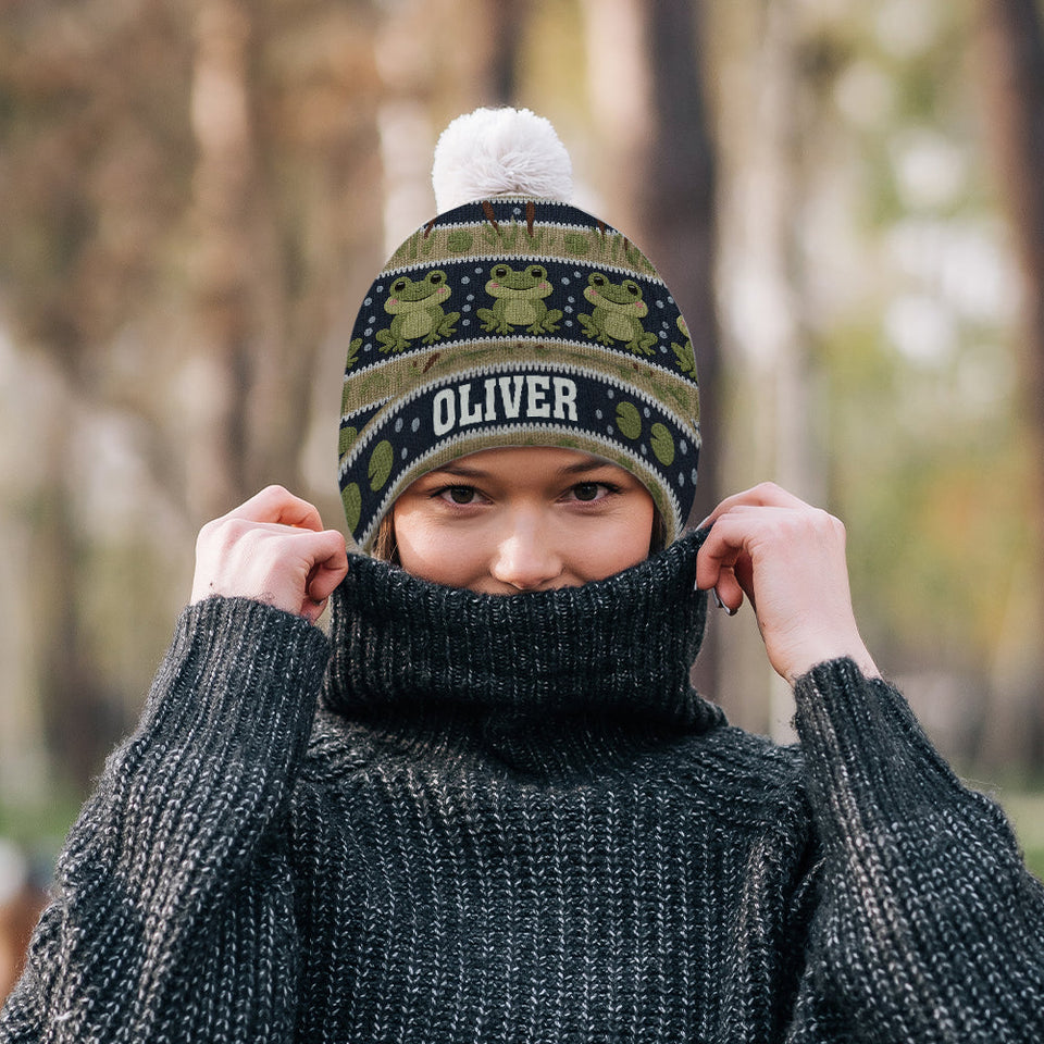Love Frog - Personalized Frog Beanie Hat