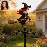 Salem Broom - Personalized Witch Weather Vane
